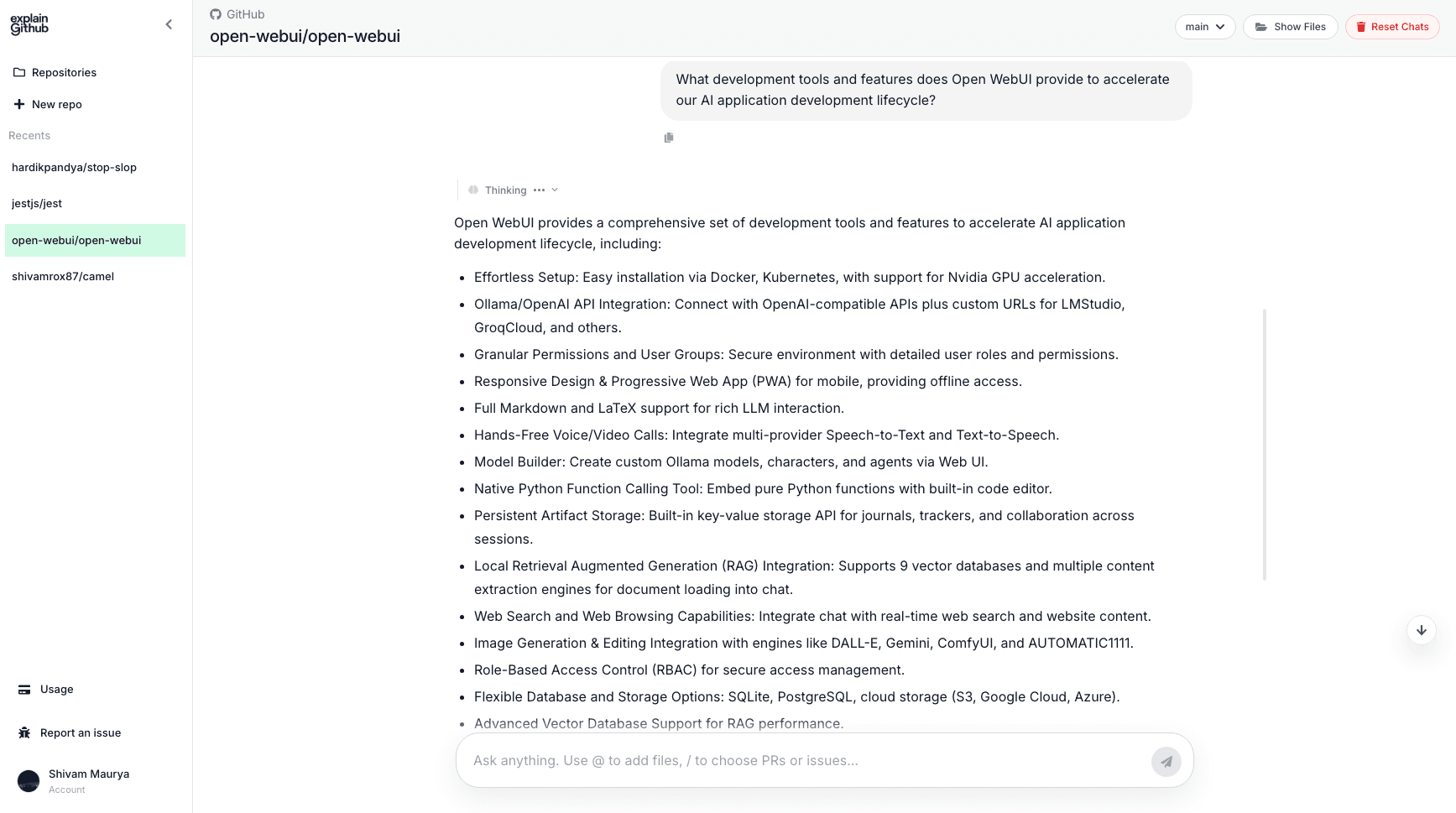 ExplainGitHub – AI That Explains Any Codebase Instantly